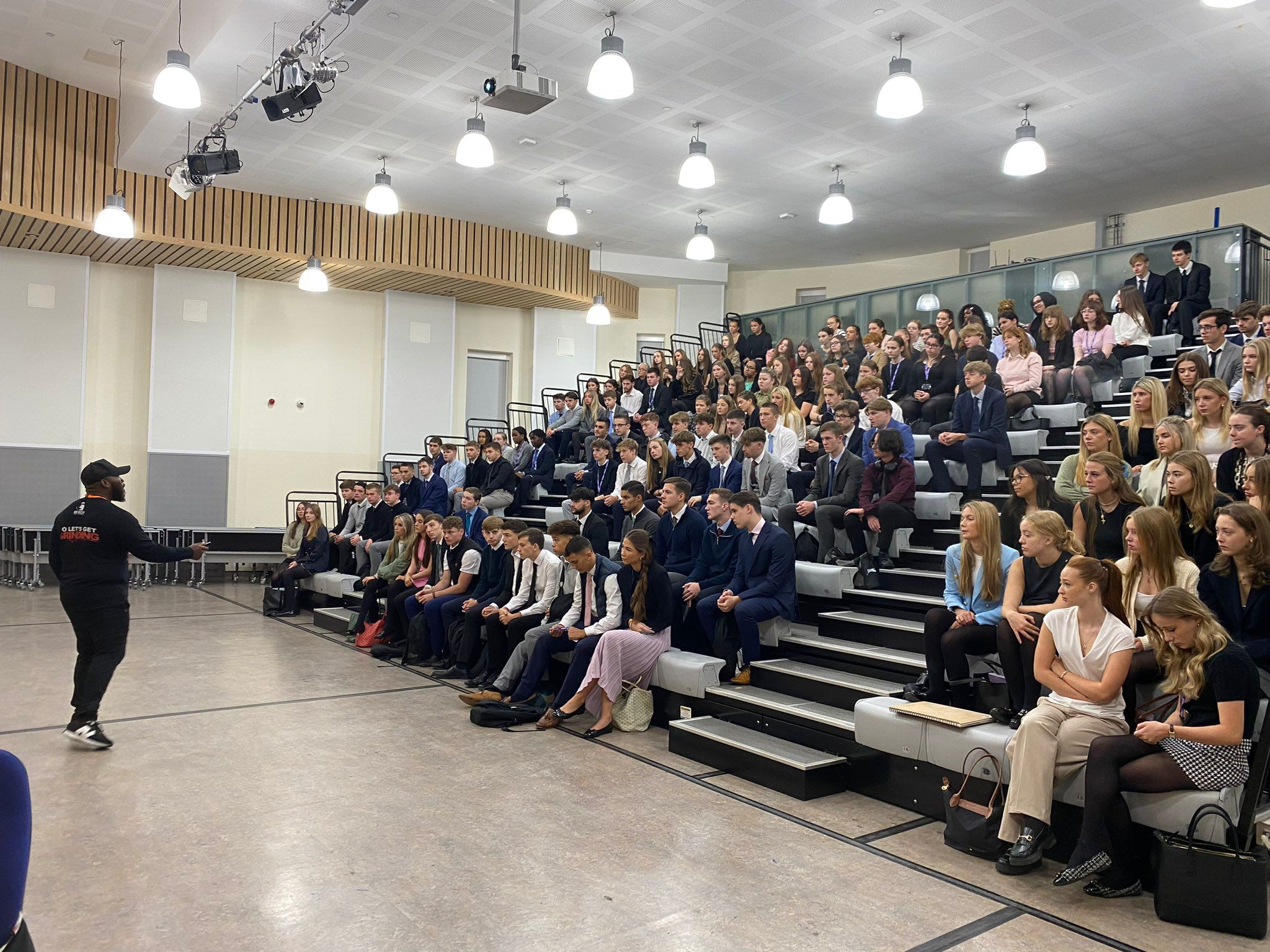 Mr. Beezy Speaking at School