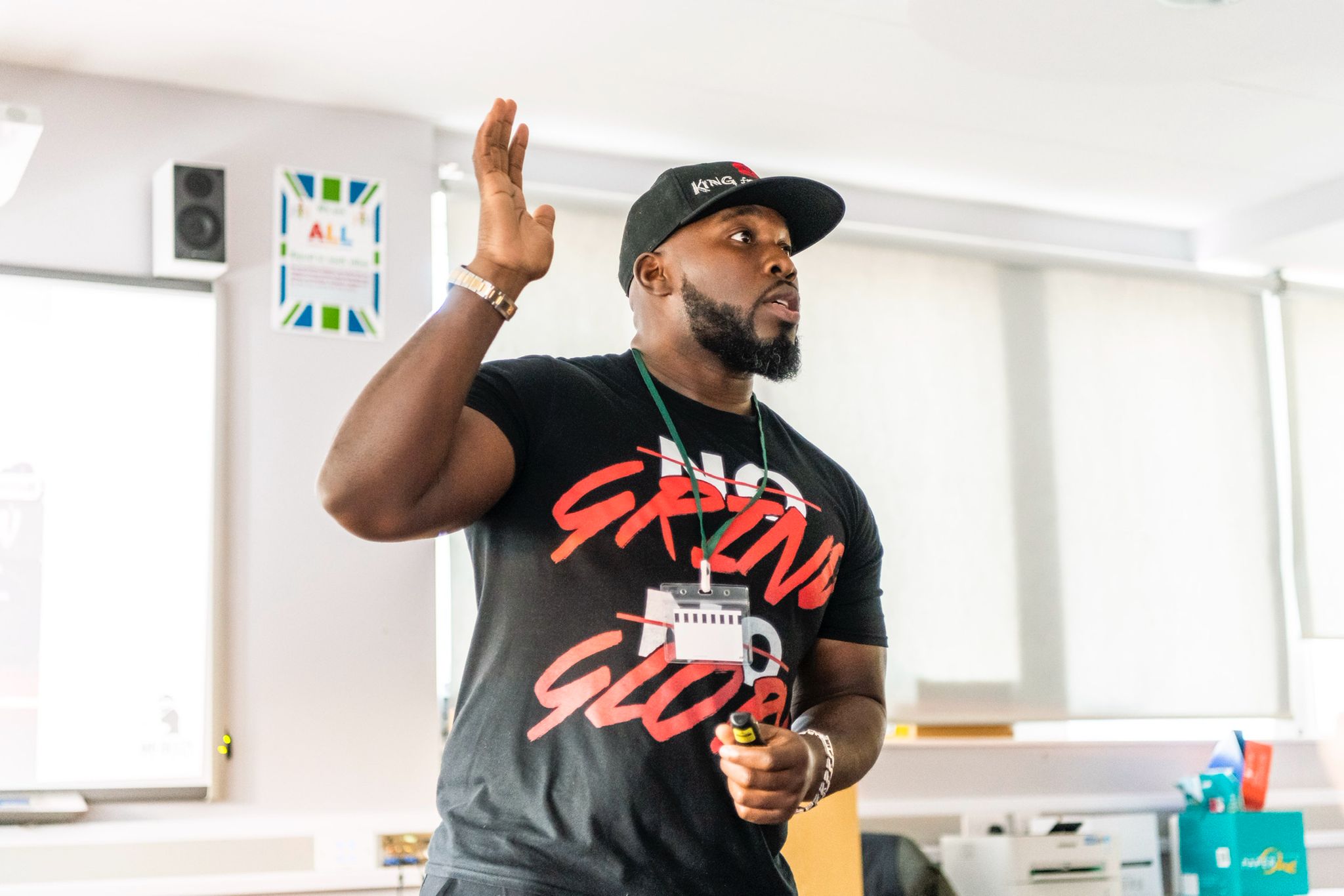 Mr. Beezy Speaking at School