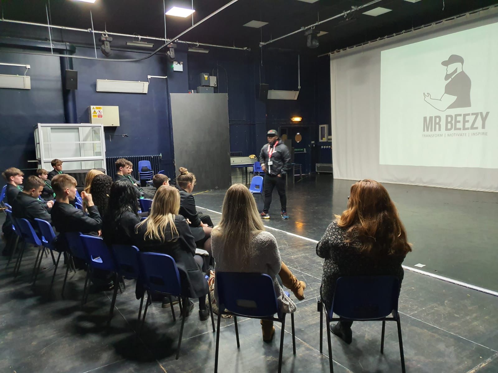 Mr. Beezy Speaking at School